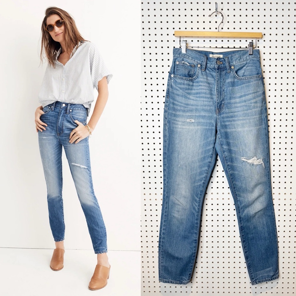 Madewell | Rigid High-Rise Skinny Jeans in Napa Wash H5845 Sz.‎ 27